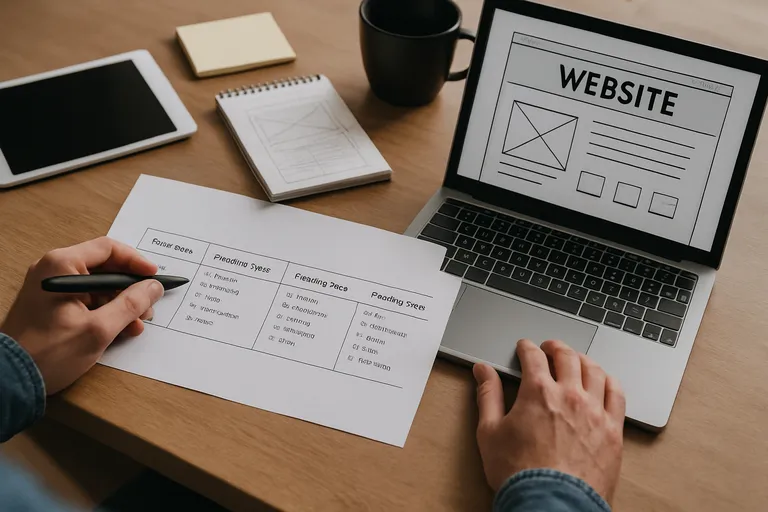 Belangrijke soorten websitepagina's