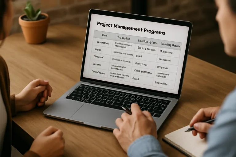 Soorten projectmanagementprogrammas