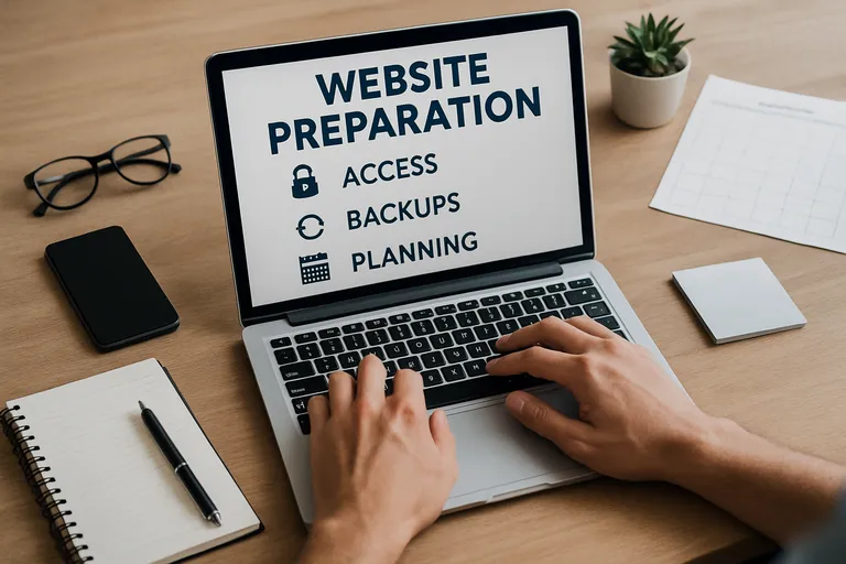 Voorbereiding: toegang, back-ups en planning