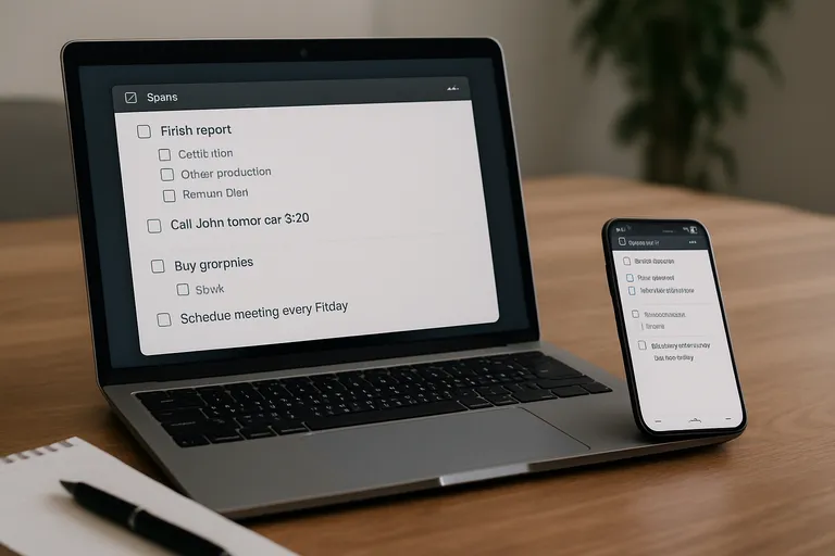 Belangrijkste functies van to do list software