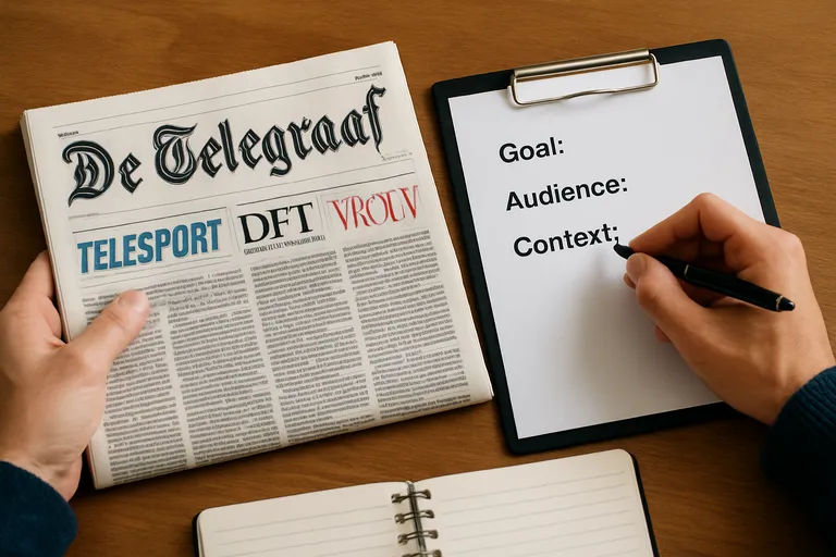 Stappenplan voor Telegraaf adverteren